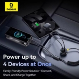 מטען לרכב עם 4 יציאות הטענה